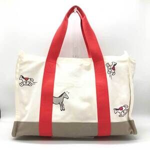 HERMES Red Tote Bag